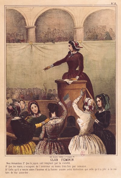Club de Mujeres, c.1848 de French School